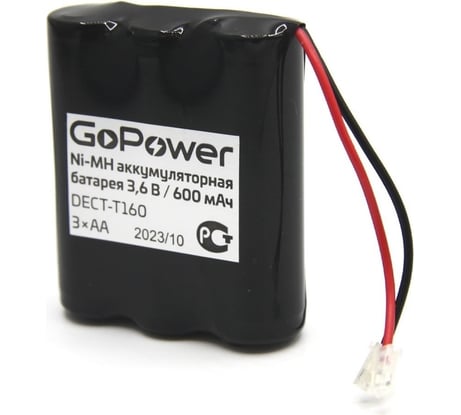 Аккумулятор для радиотелефонов T160 PC1 NI-MH 600mAh GoPower 00-00015309