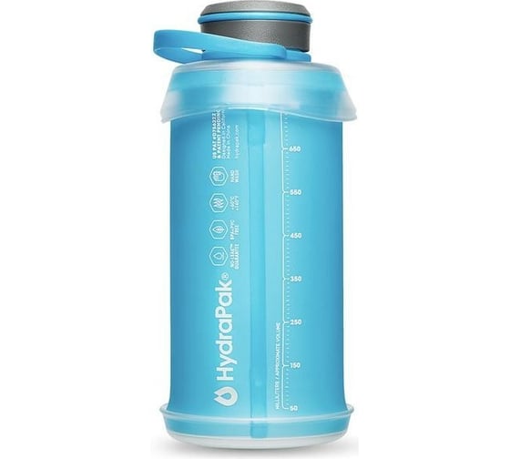 Складная мягкая бутылка для воды HydraPak Stash 0.75л, голубая G122HP
