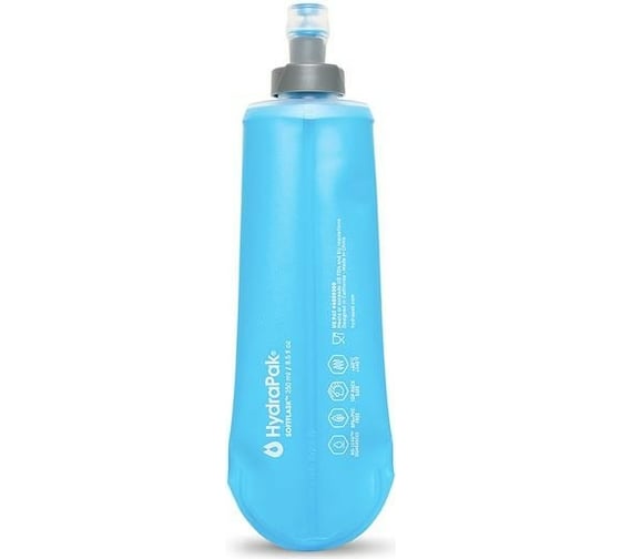 Мягкая бутылка для воды HydraPak Softflask 0.25л, голубая B212HP 1
