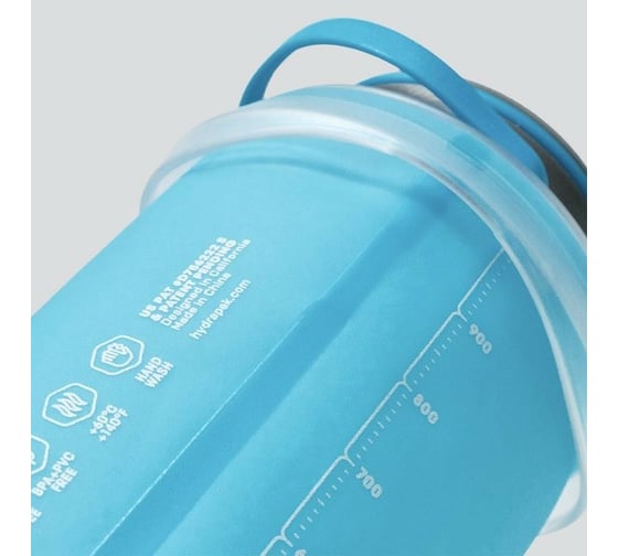 Складная мягкая бутылка для воды HydraPak Stash 1л, голубая G121HP
