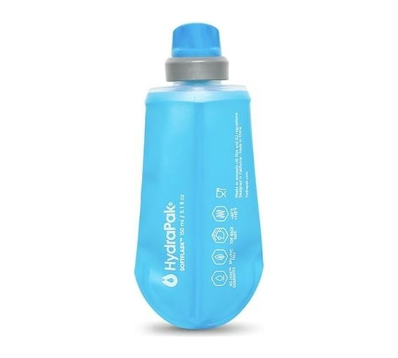 Мягкая бутылка для воды HydraPak Softflask 0.15л, голубая B200HP
