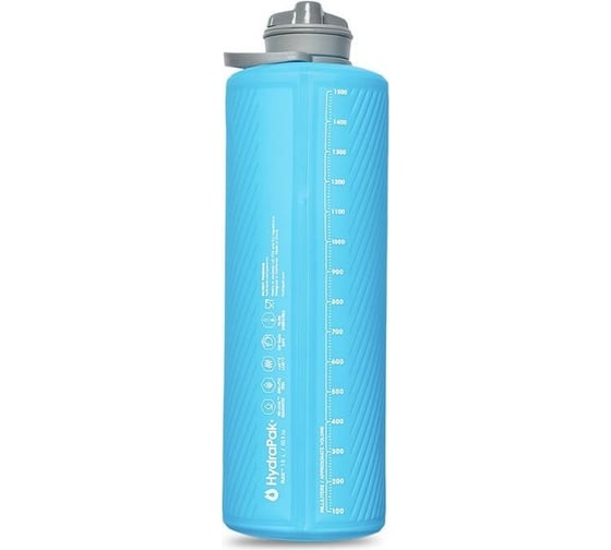 Мягкая бутылка для воды HydraPak Flux 1.5л, голубая GF415HP