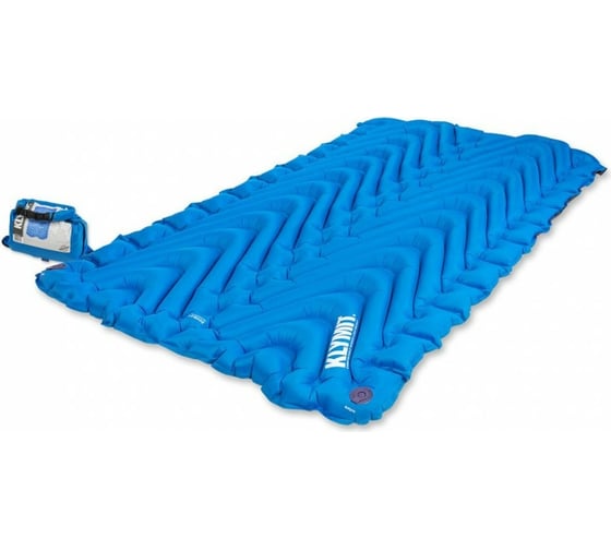Надувной коврик Klymit Static V Double Blue, синий 06DVBL02E