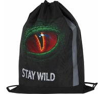 Мешок для обуви ЮНЛАНДИЯ Stay wild плотный, светоотражающая полоса, 46x36 см 270917