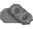 Надувная подушка Klymit Pillow Luxe Grey серая 12LPGY01D 5