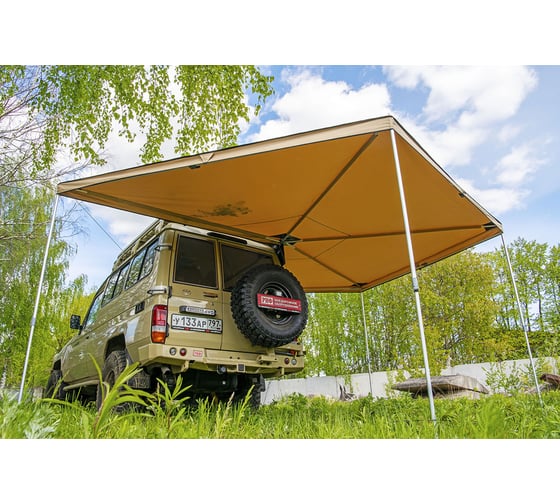 Автомобильная веерная маркиза РИФ 2,5x2,5 м, правая RIFAVF062525602