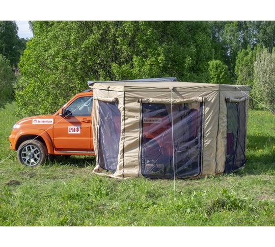 Автомобильная веерная маркиза РИФ 2х2 м правая WIN2020R