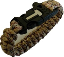 Браслет из паракорда со свистком и огнивом Следопыт 26x2 см PF-PD-02