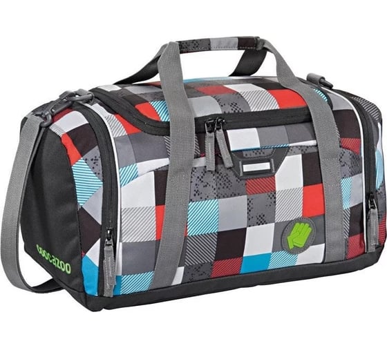 Спортивная сумка Coocazoo SporterPorter Checkmate Blue Red серый/голубой 00129903