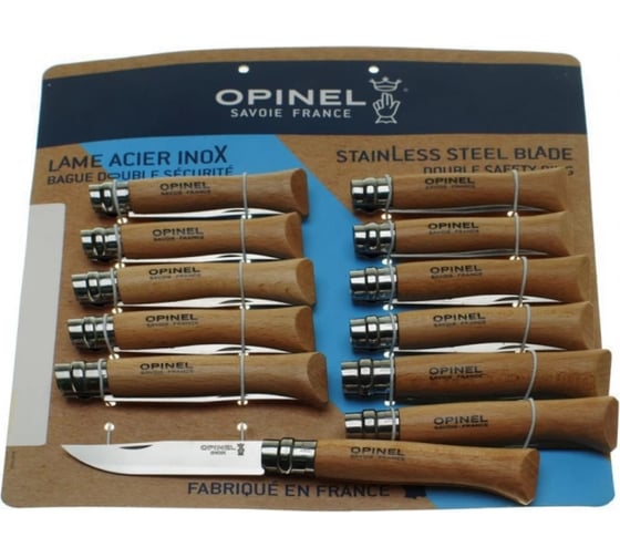 Набор Opinel T095 из 12 ножей разных размеров 000938