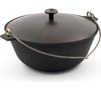 Литой чугунный котел TimA 4.0л, с дужкой и алюминиевой крышкой К41д