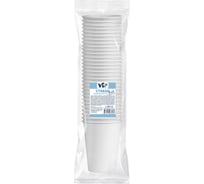 Бумажный стакан IP 250мл, 30 шт, V, 28 3696