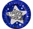 Бумажные круглые тарелки BOOMZEE 03_Happy birthday, синие, 30 шт 625662 1