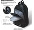 Универсальный рюкзак BRAUBERG URBAN Freedom, 2 отделения, черный, 46x32x19см 270756 14