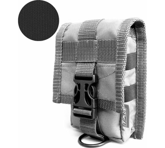 Тактический подсумок Tplus 110x40x160 мм, оксфорд 600, черный T007313
