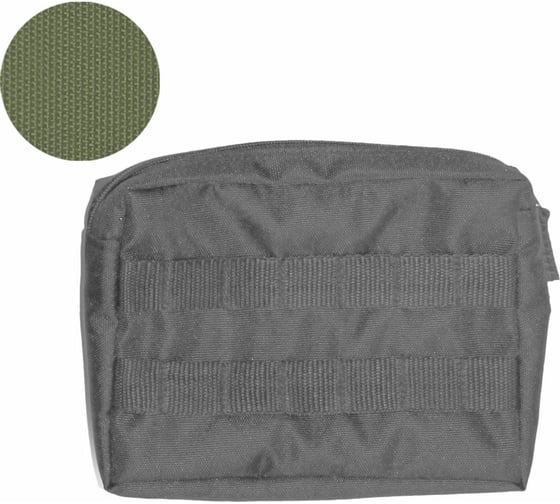 Подсумок на молнии Tplus 200x150x50 мм, оксфорд 600, олива T009842 1