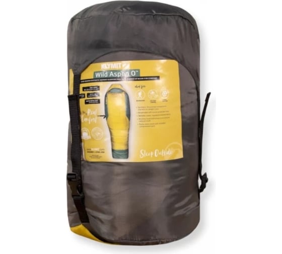 Спальный мешок Klymit Wild Aspen 0 Large желто-зеленый 13WAYL00D