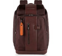Рюкзак Piquadro Brief CA4443BR/TM темно-коричневый, натуральная кожа/ткань CA4443BR/TM