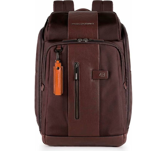 Рюкзак Piquadro Brief CA4443BR/TM темно-коричневый, натуральная кожа/ткань CA4443BR/TM