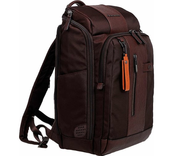 Рюкзак Piquadro Brief CA4443BR/TM темно-коричневый, натуральная кожа/ткань CA4443BR/TM