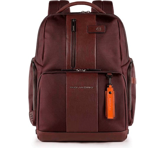 Рюкзак Piquadro Brief CA4439BRBM/TM темно-коричневый, натуральная кожа/ткань CA4439BRBM/TM 1