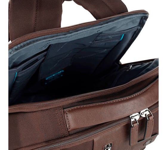 Рюкзак Piquadro Brief CA4439BRBM/TM темно-коричневый, натуральная кожа/ткань CA4439BRBM/TM