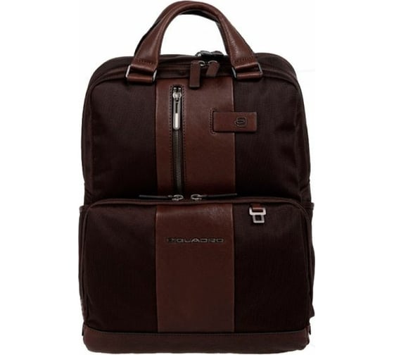 Рюкзак Piquadro Brief CA3975BR/TM темно-коричневый, натуральная кожа/ткань CA3975BR/TM