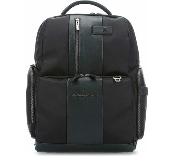 Рюкзак Piquadro Brief CA4439BRBM/N черный, натуральная кожа/ткань CA4439BRBM/N