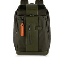 Рюкзак Piquadro Brief CA4443BR/VE зеленый, натуральная кожа/ткань CA4443BR/VE