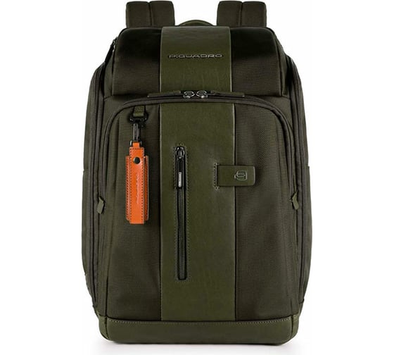 Рюкзак Piquadro Brief CA4443BR/VE зеленый, натуральная кожа/ткань CA4443BR/VE