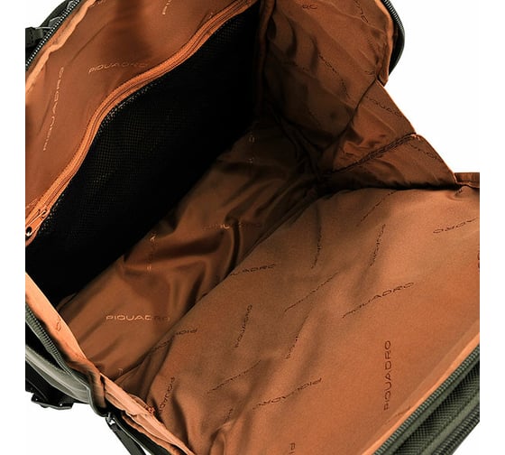 Рюкзак Piquadro Brief CA4443BR/VE зеленый, натуральная кожа/ткань CA4443BR/VE