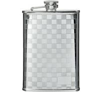 Фляга S.QUIRE 0.24 л, сталь, серебристый цвет с рисунком 1508YX-3