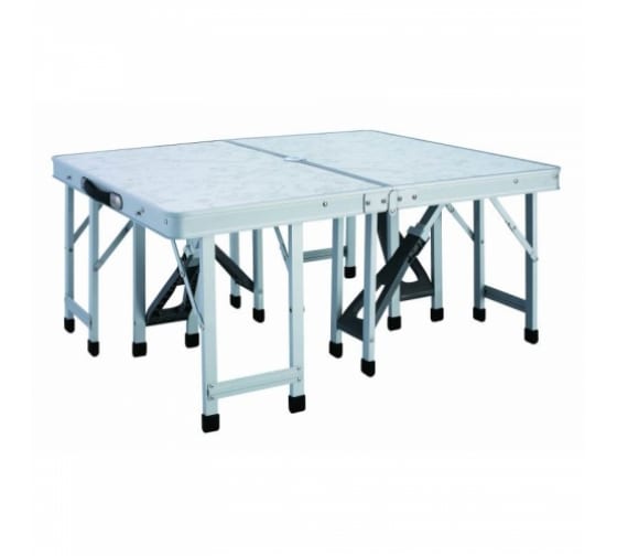 Складной стол-трансформер Мебек HQ-001D1 4 стула, пластик СТ5.011 1