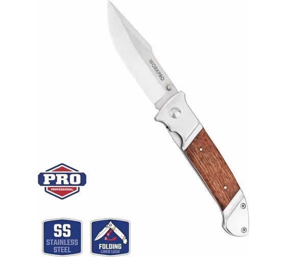 Складной нож WORKPRO 115 мм WP381001
