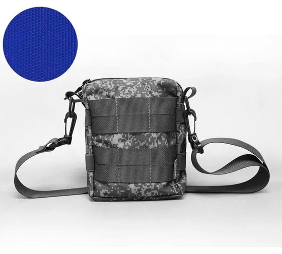 Тактическая сумка с ремнем Tplus 180x50x140 мм, оксфорд 600, синий T010349