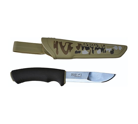 Универсальный нож в пластиковых ножнах MoraKNIV BUSHCRAFT DESERT CAMO 1