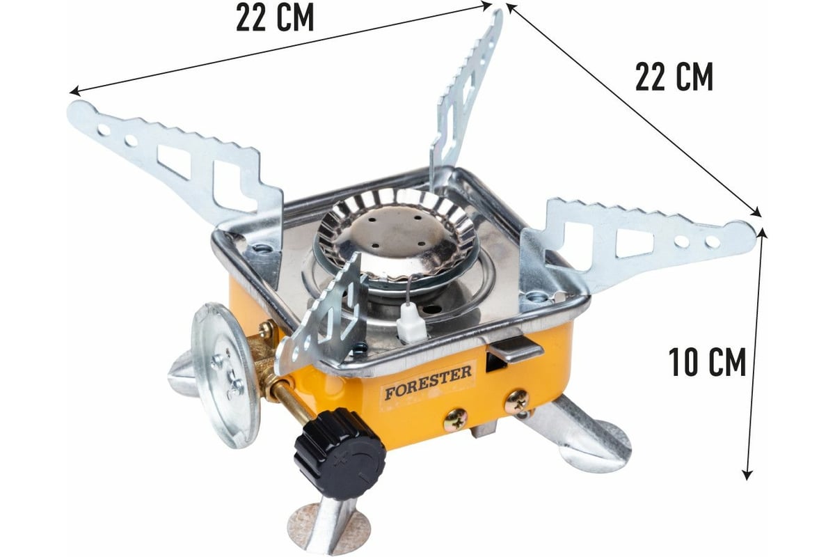 Туристическая газовая горелка Forester MOBILE с раскладными держателями для  посуды, в чехле (12) - выгодная цена, отзывы, характеристики, фото - купить  в Москве и РФ