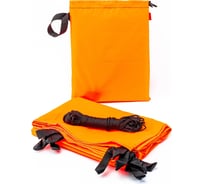 Туристический водонепроницаемый тент Tplus, 6000x2900 мм, проклеенные швы, Оксфорд 240, оранжевый T020771