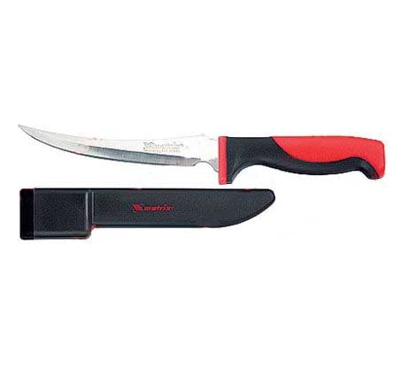 Нож рыбака MATRIX FILLET KNIFE small, 150 мм, двухкомпонентная рукоятка, пластиковые ножны 79108