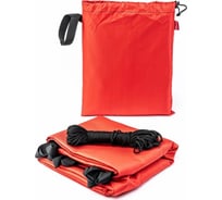 Туристический водонепроницаемый тент Tplus, 2000x2900 мм, проклеенные швы, Оксфорд 600, красный T020587