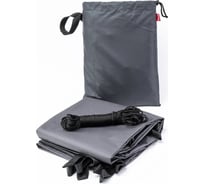 Туристический водонепроницаемый тент Tplus, 2000x2900 мм, проклеенные швы, Оксфорд 600, темно-серый T020591