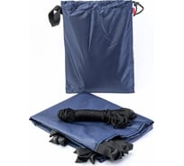 Туристический водонепроницаемый тент Tplus 3000x2900 мм, проклеенные швы, Оксфорд 210, синий T020648