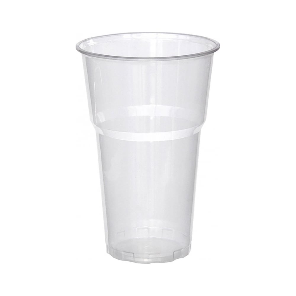 Одноразовый пластиковый стакан Комус 500 мл прозрачный 50 штук в ...