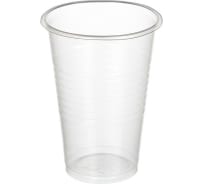 Одноразовый пластиковый стакан ООО Комус Бюджет 200 мл, прозрачный, 100 штук 661982
