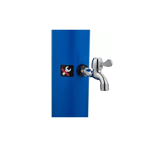 Летний солнечный душ Reexo Solar Twist Blue, 20 л, синий ПВХ, с краном для ног 170392