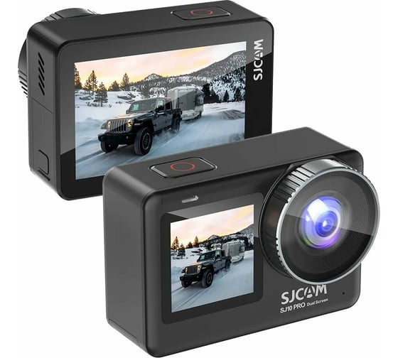 Экшн-камера SJCAM SJ10 PRO DualScreen цвет черный SJCAM-SJ10-PRO-DS