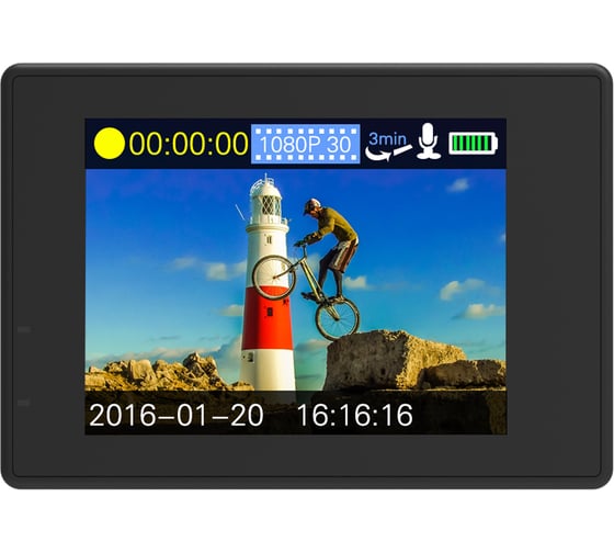 Экшн-камера SJCAM SJ4000 WIFI цвет черный SJCAM-SJ4000-WIFI