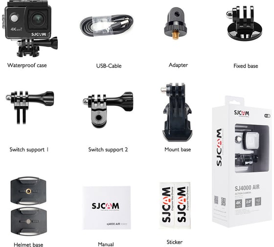 Экшн-камера SJCAM SJ4000 AIR цвет черный SJCAM-SJ4000-AIR