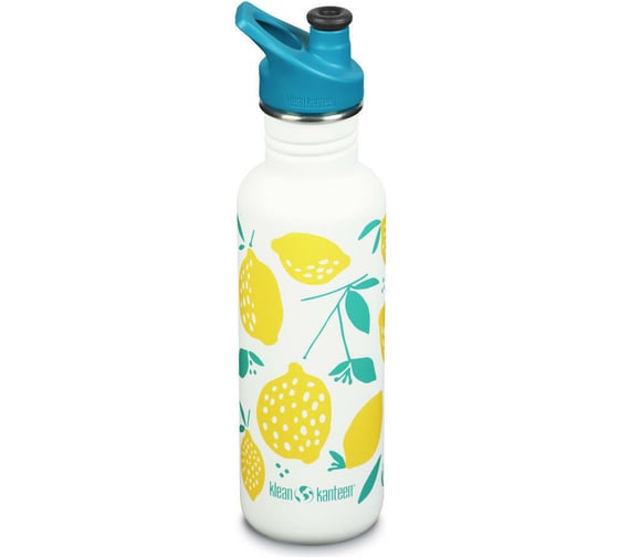 Бутылка Klean Kanteen NEW Classic Sport 27oz 800 мл, Lemons 1008929 1