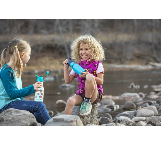 Детская Klean Kanteen бутылка Kid Classic Narrow Sport 12oz 355 мл, Hawaiian Ocean 1008859